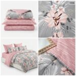 Lenjerie de pat din bumbac finet Super Elegant Pucioasa 1056 - imagine 2