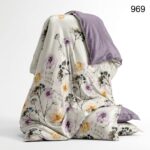 Lenjerie de pat din bumbac finet Super Elegant Pucioasa 969 - imagine 8