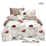 Lenjerie de pat din bumbac finet Super Elegant Pucioasa 1073