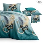 Lenjerie de pat din bumbac finet Super Elegant Pucioasa 1065 - imagine 8