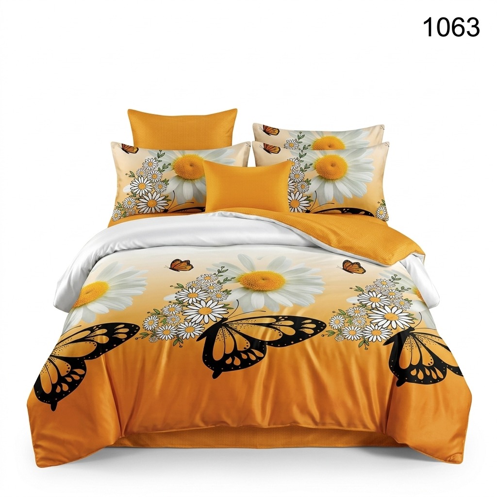 Product_photography_bed_202604231453 (1) Lenjerie de pat din bumbac finet Super Elegant Pucioasa 1063 - imagine 1