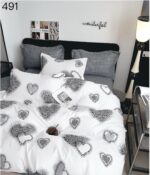 Lenjerie de pat  din bumbac finet 6 piese EST491