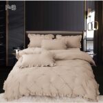 Lenjerie Uni din finet cu pliuri si volanase PVP40