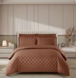 Lenjerie hoteliera din bumbac satinat cu elastic DRP10