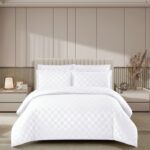 Lenjerie hoteliera din bumbac satinat cu elastic DRP14