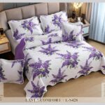 Cuvertura de Pat din bumbac + 4 Fete Perne CV358