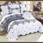 Cuvertura de Pat din bumbac + 4 Fete Perne CV357