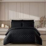 Lenjerie hoteliera din bumbac satinat cu elastic DRP15