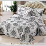 Cuvertura de Pat din bumbac + 4 Fete Perne CV359