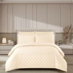 Lenjerie hoteliera din bumbac satinat cu elastic DRP12