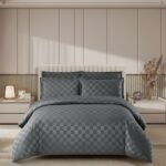 Lenjerie hoteliera din bumbac satinat cu elastic DRP06