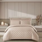 Lenjerie hoteliera din bumbac satinat cu elastic DRP11