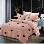 Lenjerie de pat din finet 6 piese cu ELASTIC LEP20