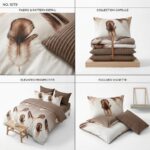 Lenjerie de pat din bumbac finet Super Elegant Pucioasa 1079 - imagine 2