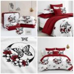 Lenjerie de pat din bumbac finet Super Elegant Pucioasa 1070 - imagine 4