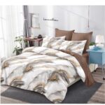 Lenjerie de pat din finet 6 piese cu ELASTIC LEP09