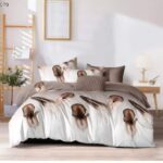 Lenjerie de pat din bumbac finet Super Elegant Pucioasa 1079