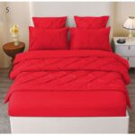 Lenjerie cu elastic Uni din finet cu pliuri 6 piese PVP49