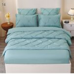 Lenjerie cu elastic Uni din finet cu pliuri 6 piese PVP51