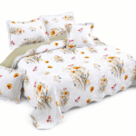 Cuvertura de Pat din bumbac + 4 Fete Perne CV367