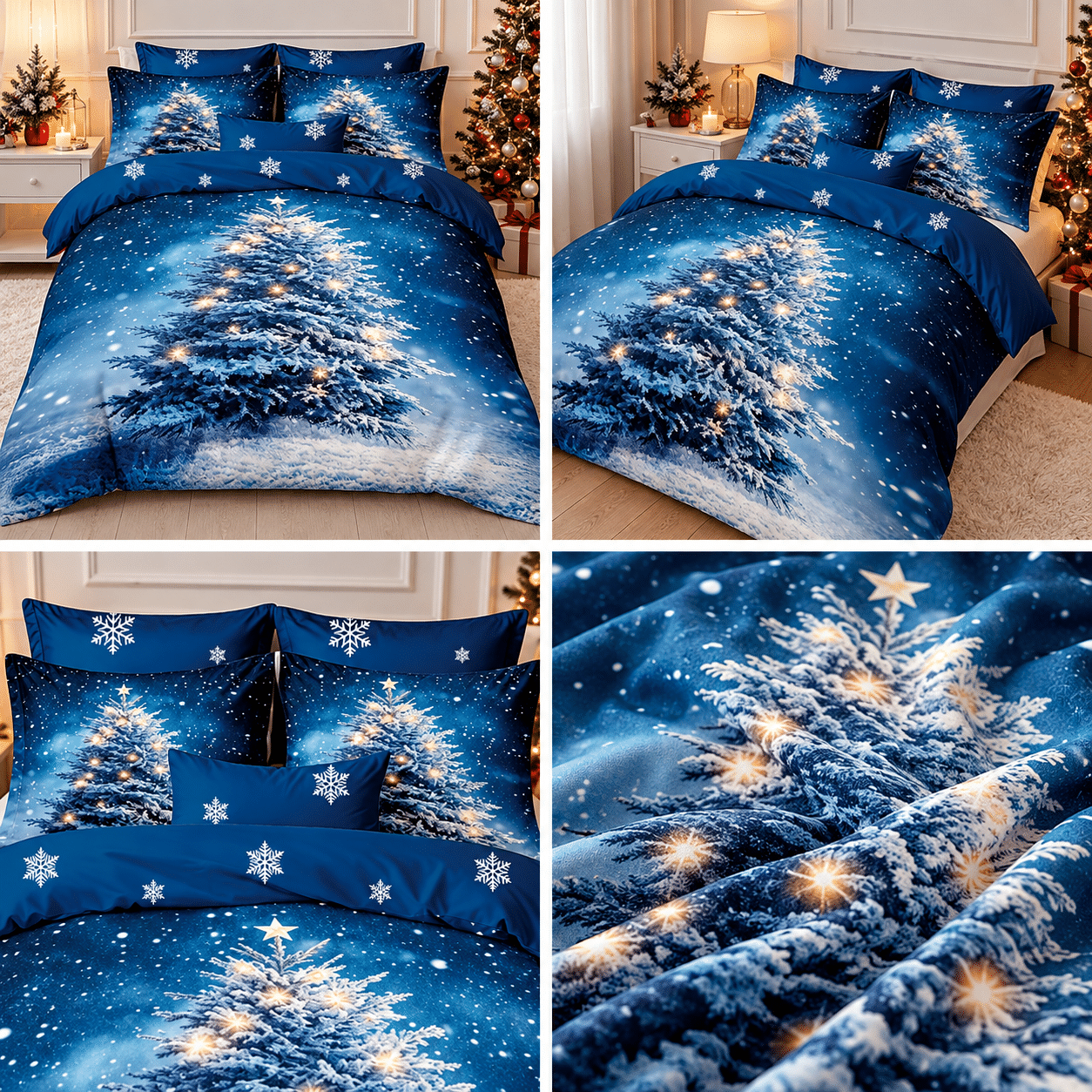 22ce08ce-1693-4bf7-abfa-ea66c928c796 Lenjerie de craciun 5D DIGITAL PRINT cu elastic 6 piese 5DC18 - imagine 1