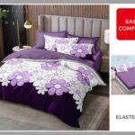 Lenjerie de pat din finet 6 piese cu ELASTIC LEP54