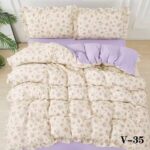 Lenjerie de pat CREPONATA cu elastic V35