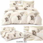 Lenjerie de pat din finet 6 piese cu ELASTIC LEP62 - imagine 2