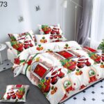 Lenjerie de pat pentru Craciun din finet CE473