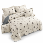 Cuvertura de Pat din bumbac + 4 Fete Perne CV362