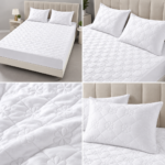 Husa/Topper din catifea cu elastic 180 cm x 200 cm + 2 fete de perna TOP06