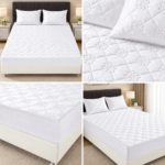 Husa/Topper din catifea cu elastic 180 cm x 200 cm + 2 fete de perna TOP06