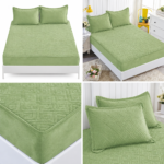 Husa/Topper din catifea cu elastic 180 cm x 200 cm + 2 fete de perna TOP14