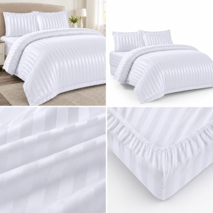 Lenjerie bumbac satinat cu elastic DE02