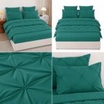 Lenjerie cu elastic Uni din finet cu pliuri 6 piese PVP47