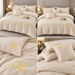 Lenjerie de lux pentru pat brodata  6 piese LX05