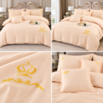 Lenjerie de lux pentru pat brodata  6 piese LX06