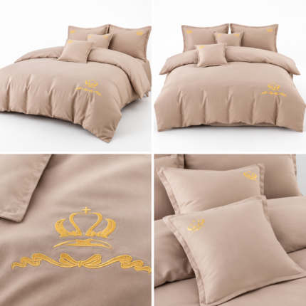 Lenjerie de lux pentru pat brodata  6 piese LX09