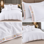 Lenjerie de lux pentru pat brodata  6 piese LX10