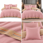 Lenjerie de lux pentru pat brodata  6 piese LX17