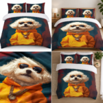 Lenjerie de pat 5D 1 persoana din finet 1EST09