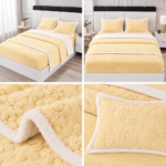 Lenjerie de pat crosetata cu elastic LTE01