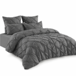 Lenjerie de pat cu elastic Uni cu pliuri 6 piese PUP02