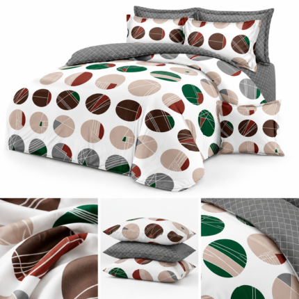 Lenjerie de pat din bumbac finet buline 543