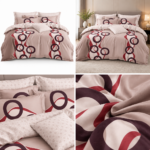 Lenjerie de pat din bumbac finet cerc 1018