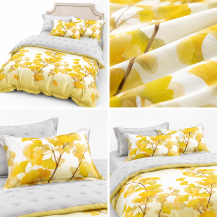 Lenjerie de pat din bumbac finet flori 1023