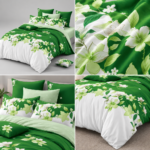 Lenjerie de pat din bumbac finet flori 1030