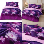 Lenjerie de pat din bumbac finet flori 760