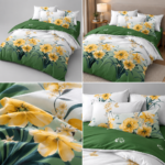 Lenjerie de pat din bumbac finet flori 764