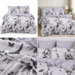 Lenjerie de pat din bumbac finet flori 771